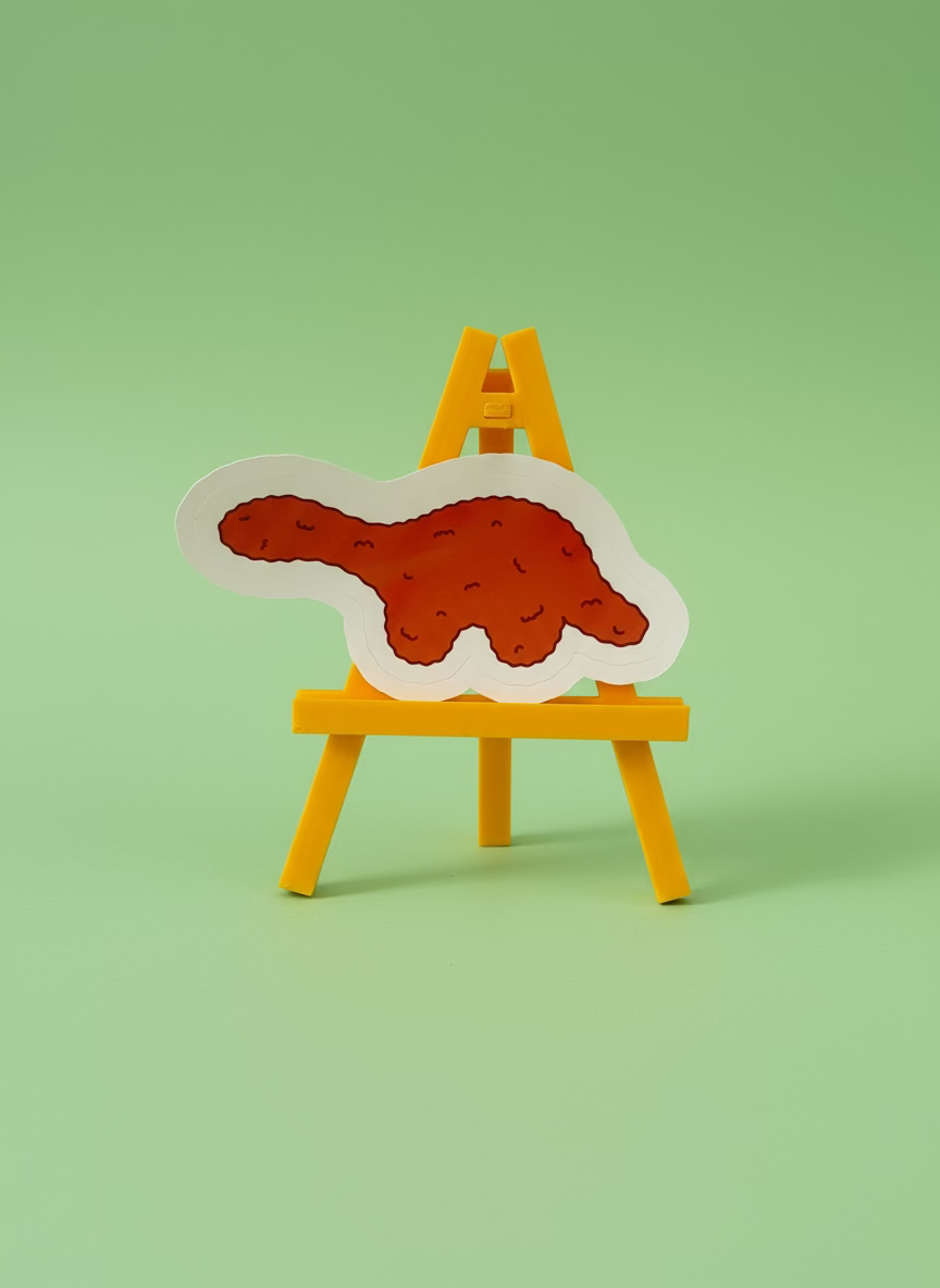 Turkey Dinosaur Sticker | Nostalgic British Food Vinyl Sticker