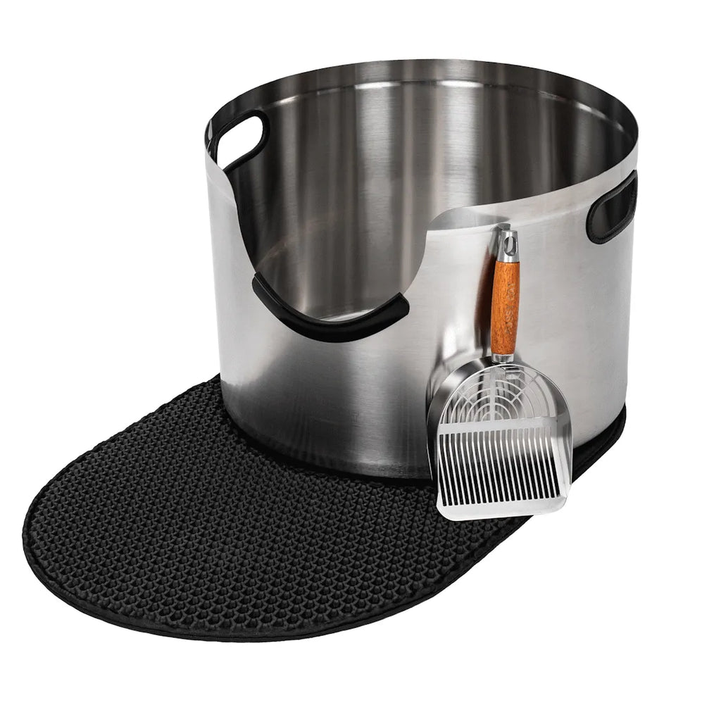 Fussy Cat - The Litter Box, 48 Litres. With Litter Mat & Scoop.