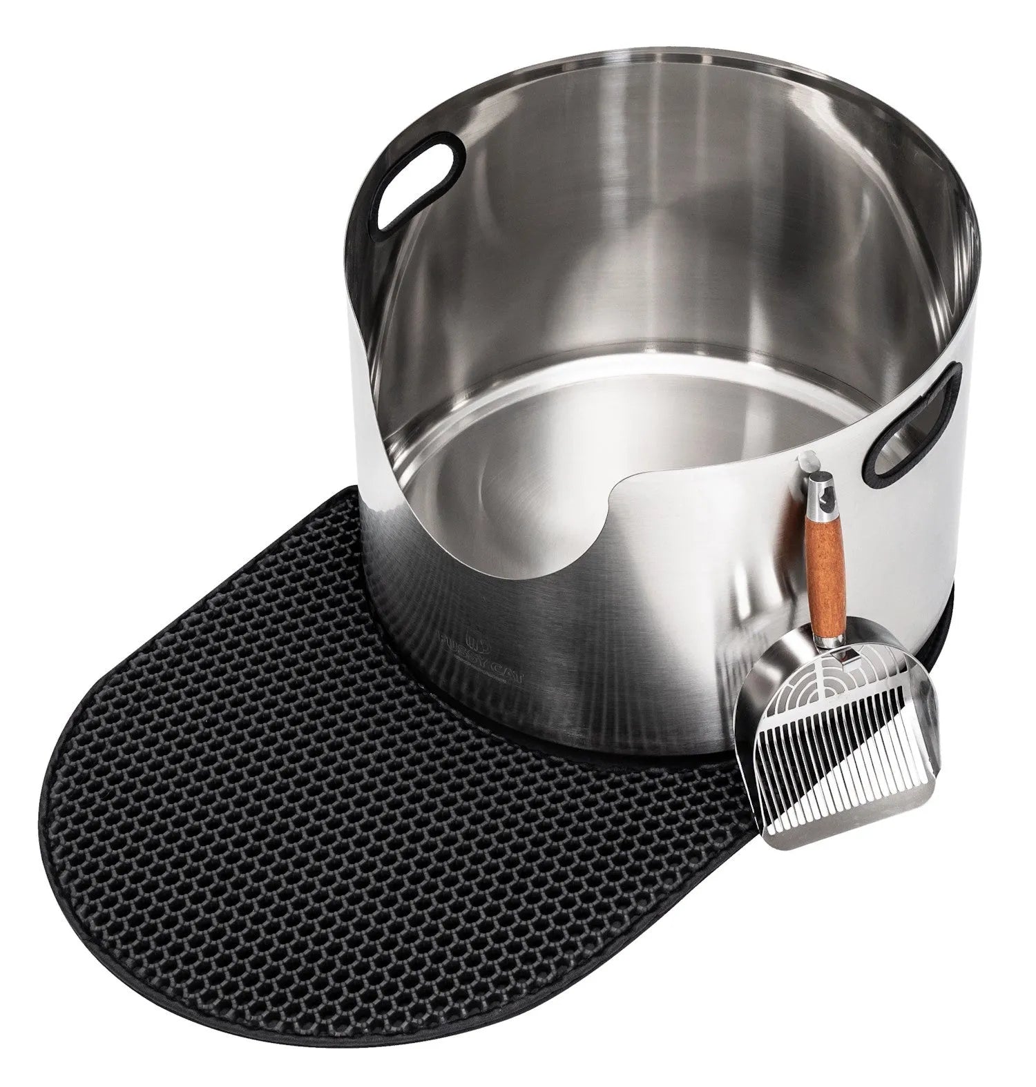Fussy Cat - The Litter Box, 48 Litres. With Litter Mat & Scoop.