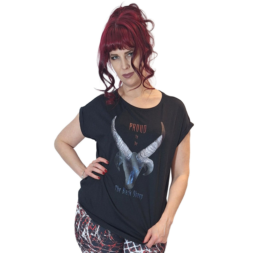 Proud to be The Black Sheep Women's Extended Shoulder T-Shirt XS-5XL