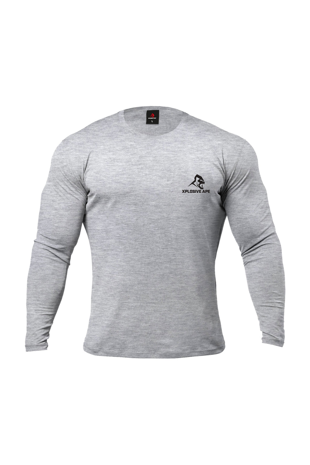 XAPE Graffiti Long Sleeve Tee - Sports Grey