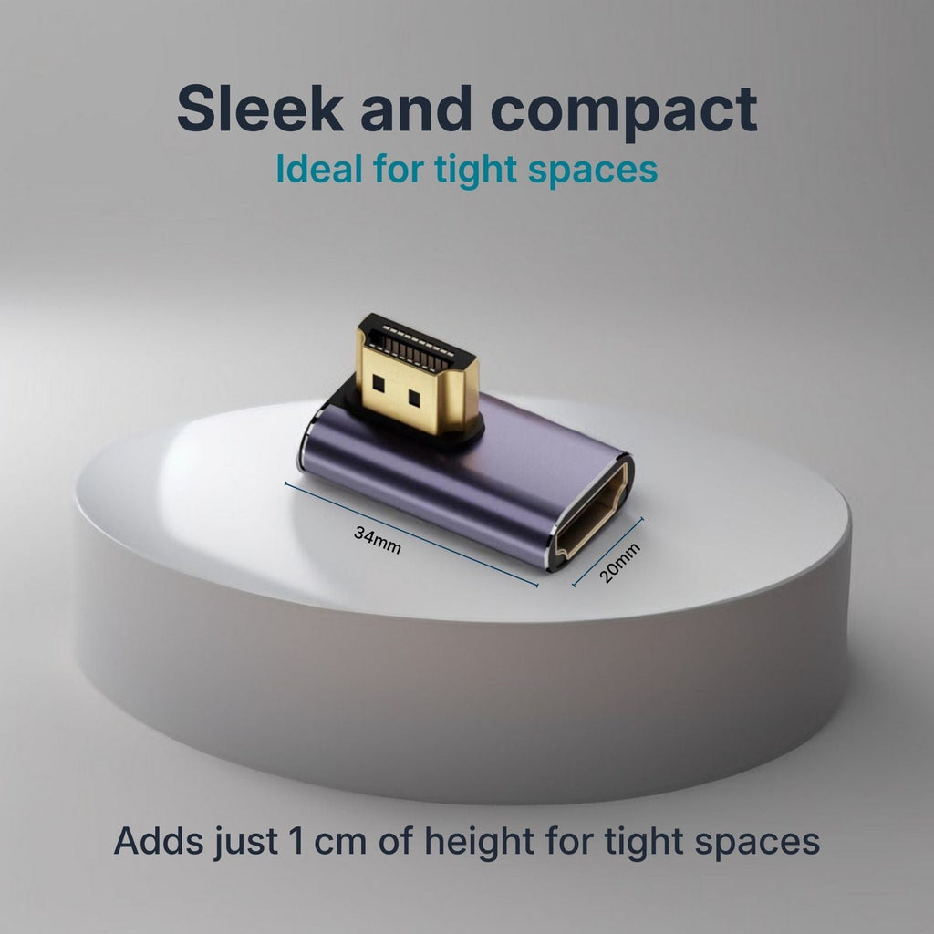 Right Angle HDMI-Compatible 2.1 Adapter
