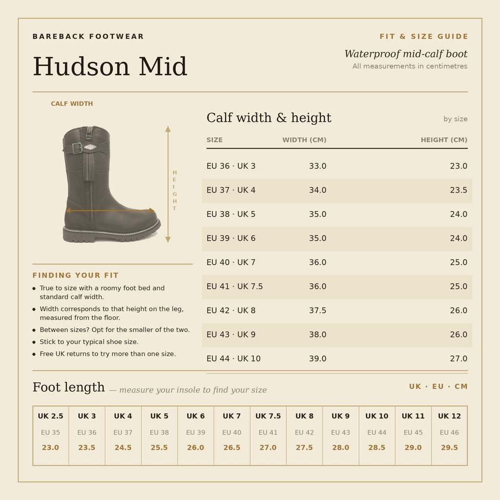 Hudson Mid Waterproof Boots - Chocolate
