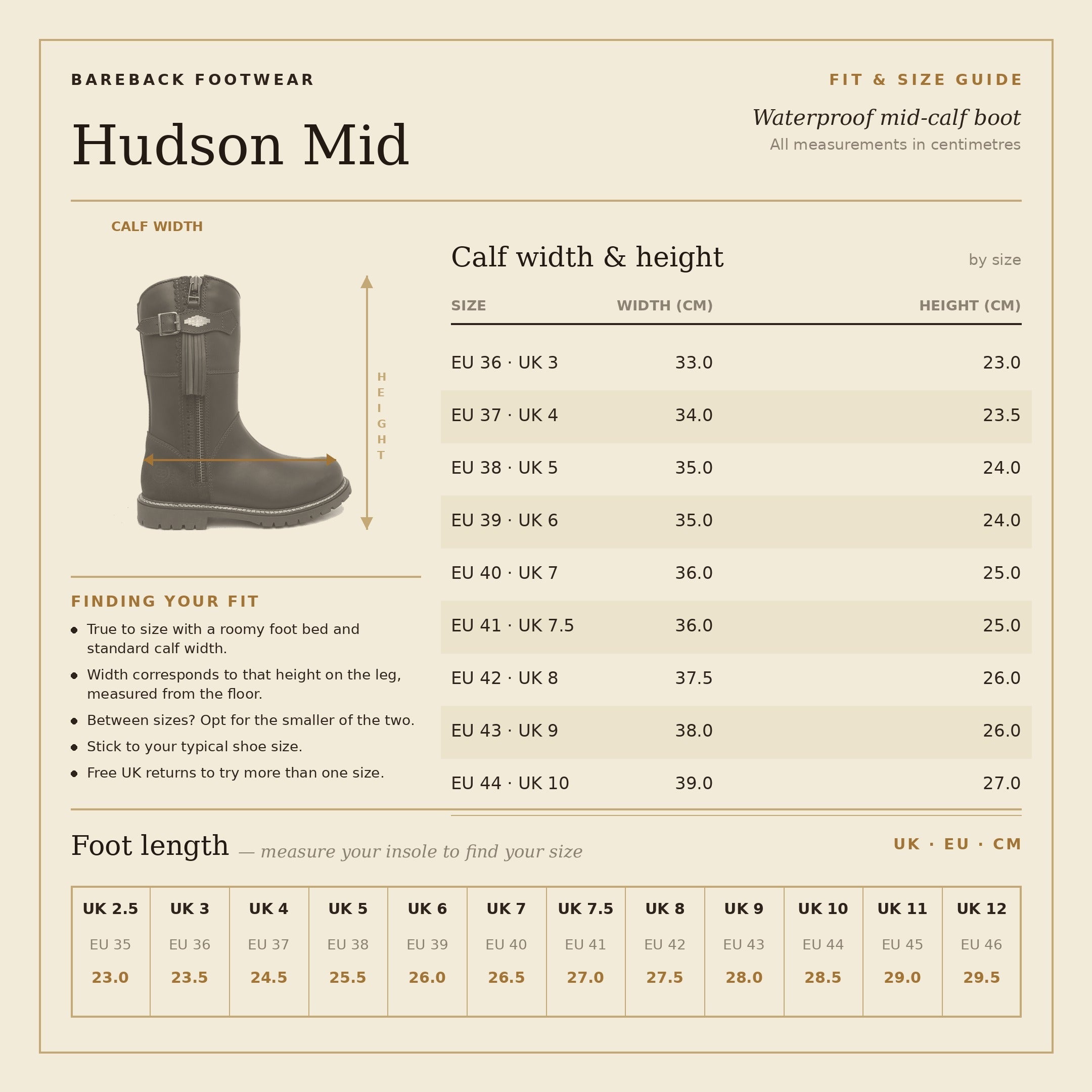 Hudson Mid Waterproof Boots - Chocolate