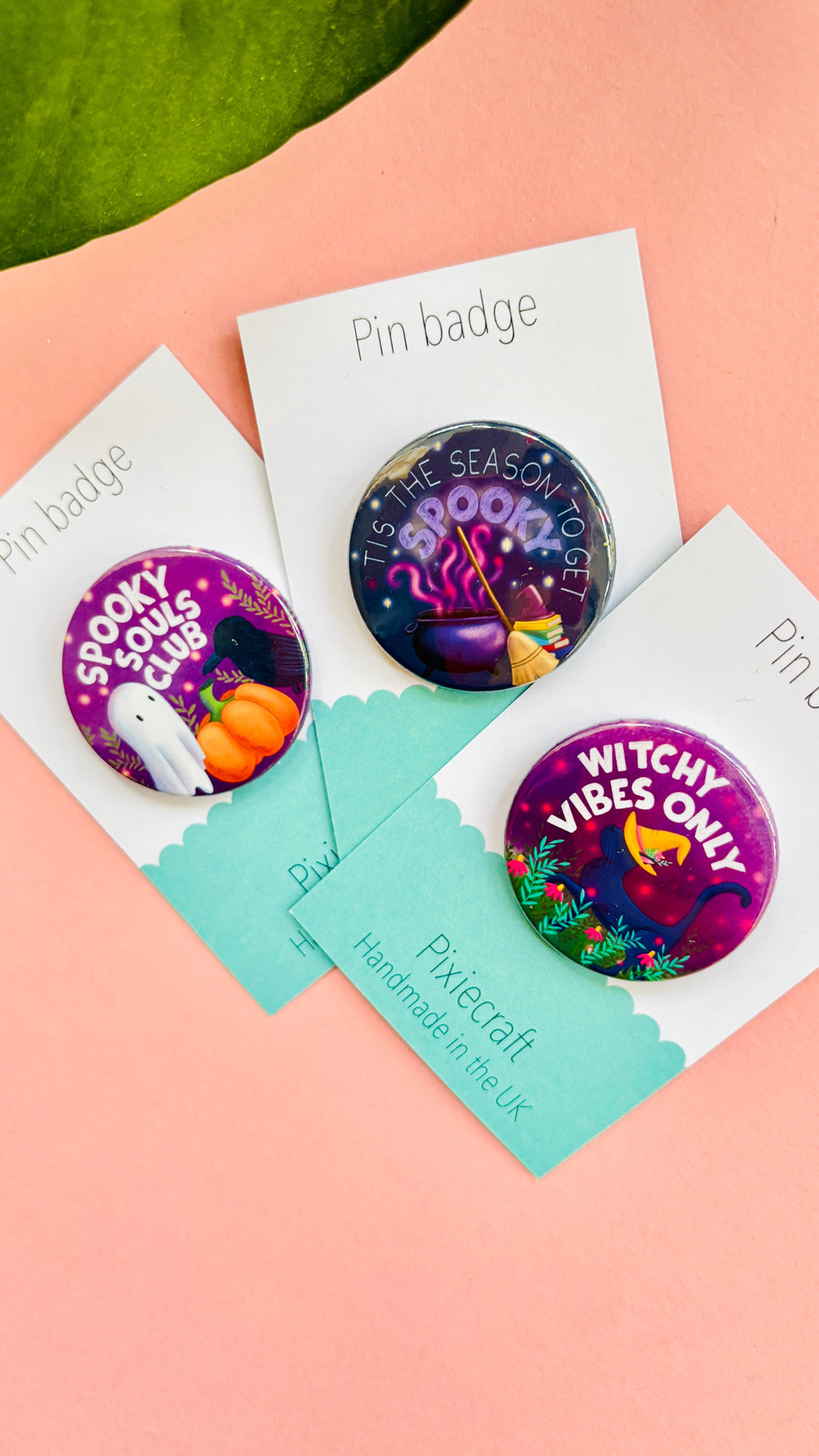 Spooky Season – Cute Halloween Badge or Magnet (38mm)