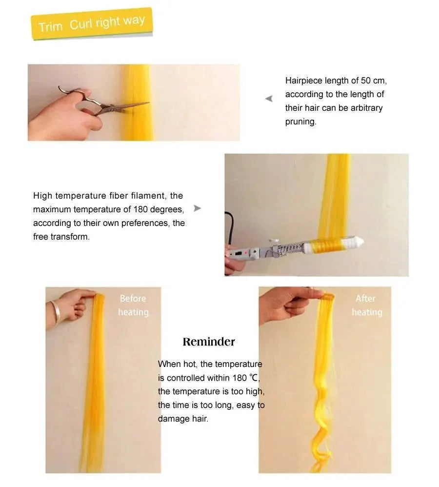 Straight Synthetic Hair Extension