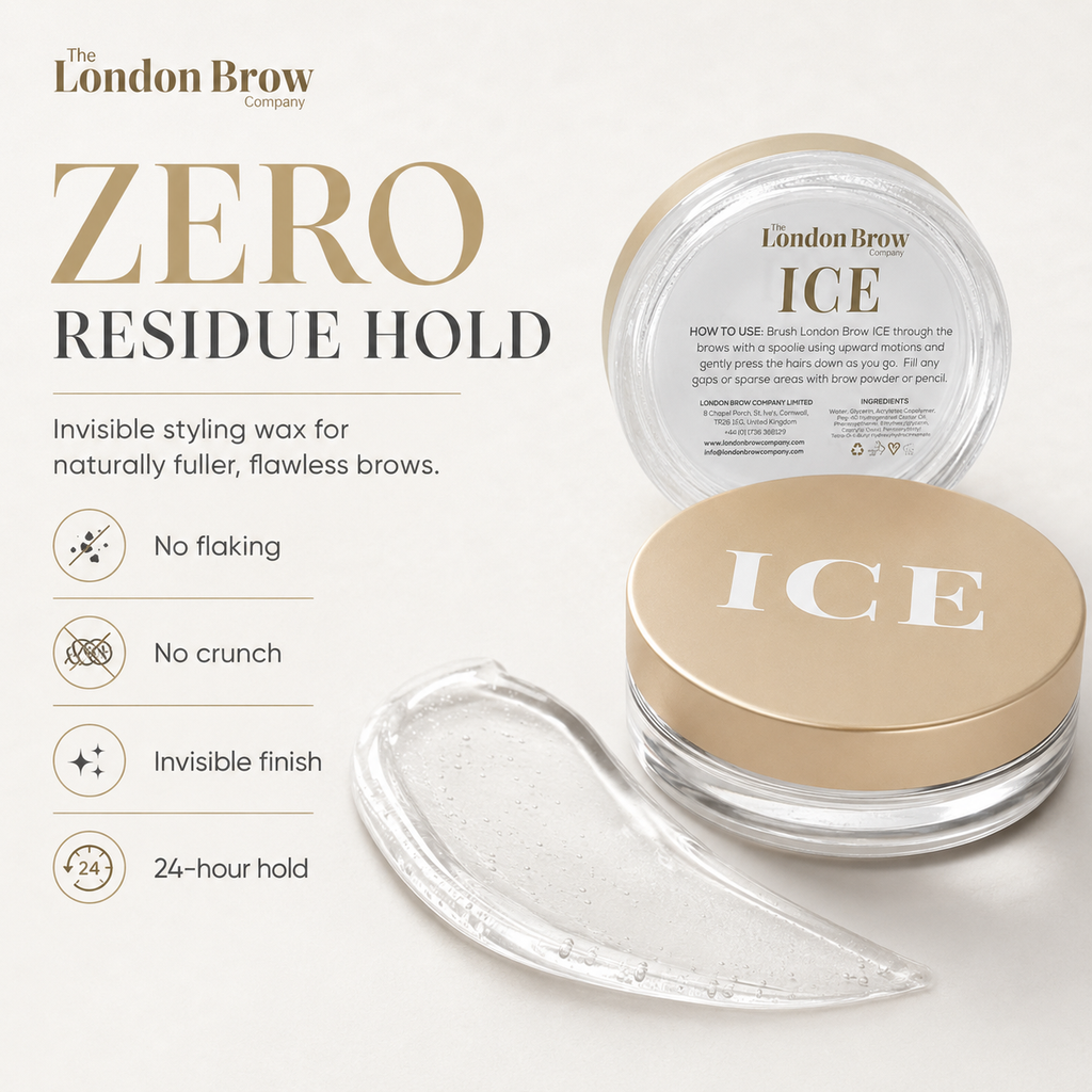 London Brow ICE – Waterless Brow Styling Wax for Fluffy, Laminated & Defined Brows
