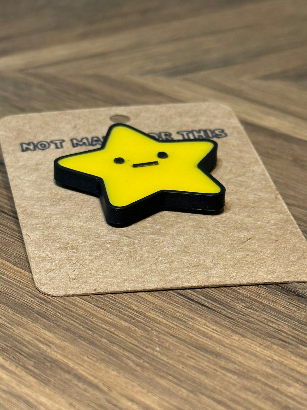 Unimpressed Star Pin Badge | Funny 3D Printed Pin | Quirky Gift