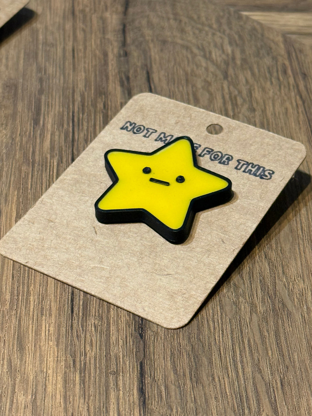 Unimpressed Star Pin Badge | Funny 3D Printed Pin | Quirky Gift