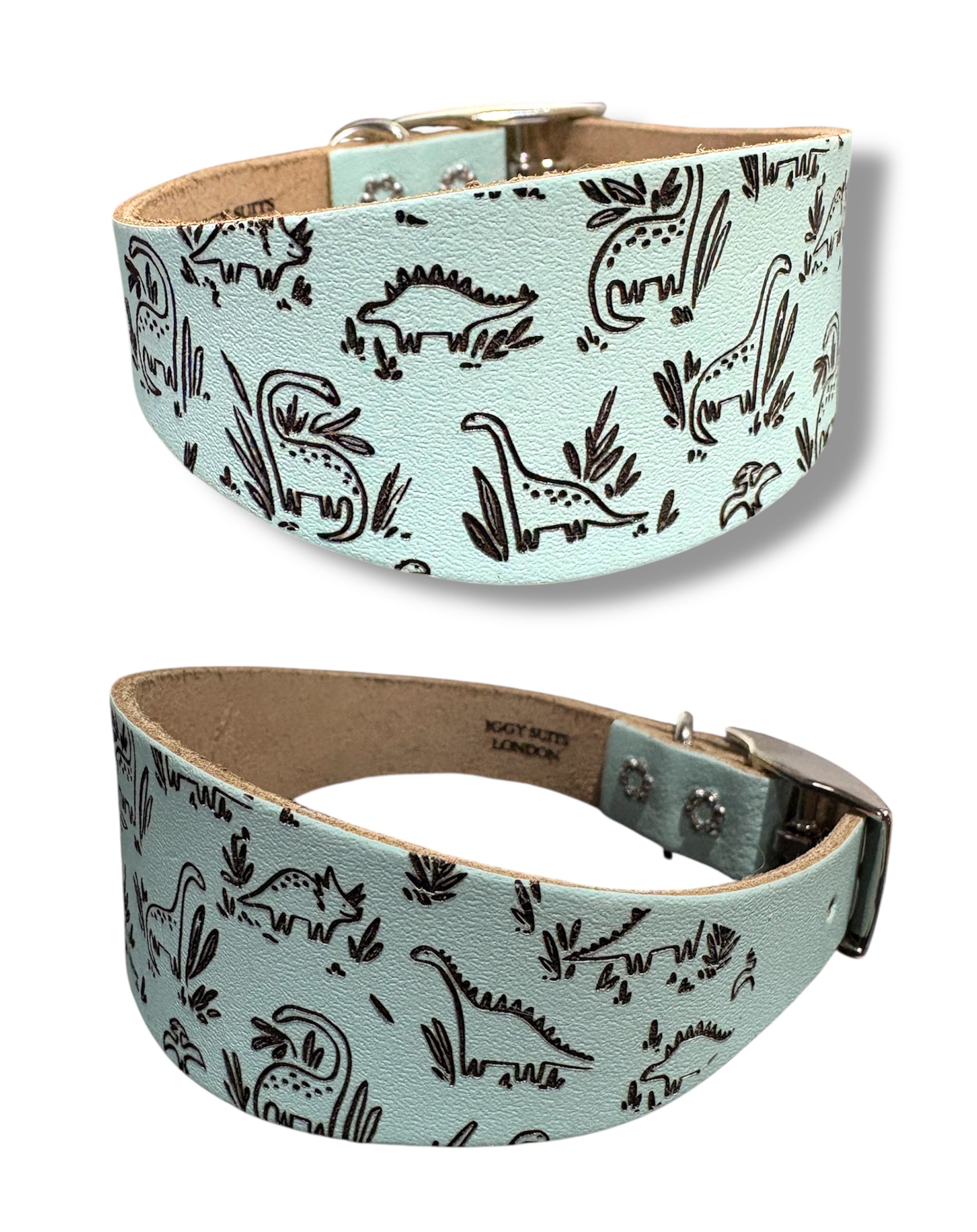 Leather Collar - Dinosaurs