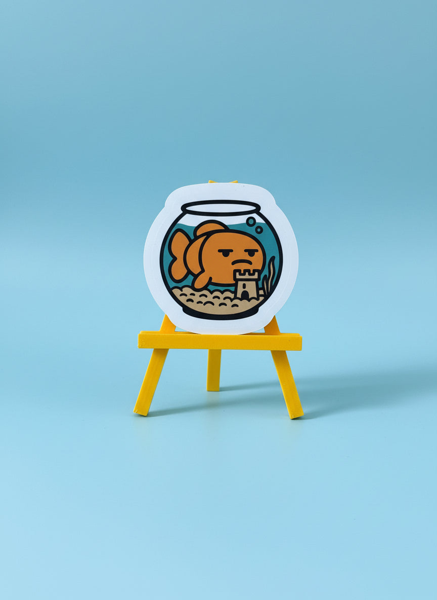 Not Made For Fish Sticker | Funny Fish Bowl Vinyl Sticker
