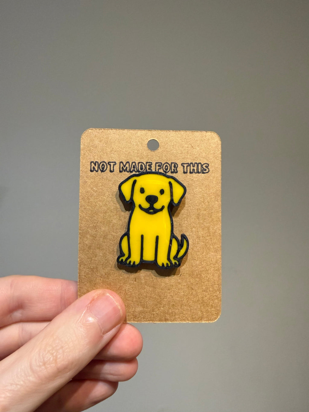 Labrador Pin Badge | 3D Printed Dog Pin | Gift for Lab Lovers
