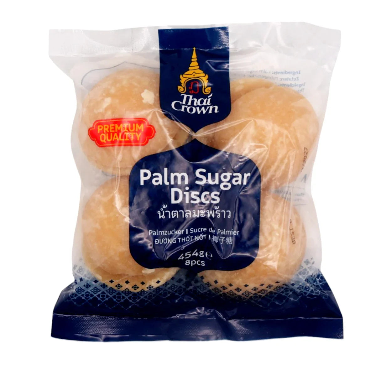 THAI CROWN Palm Sugar Discs 454g 8pcs