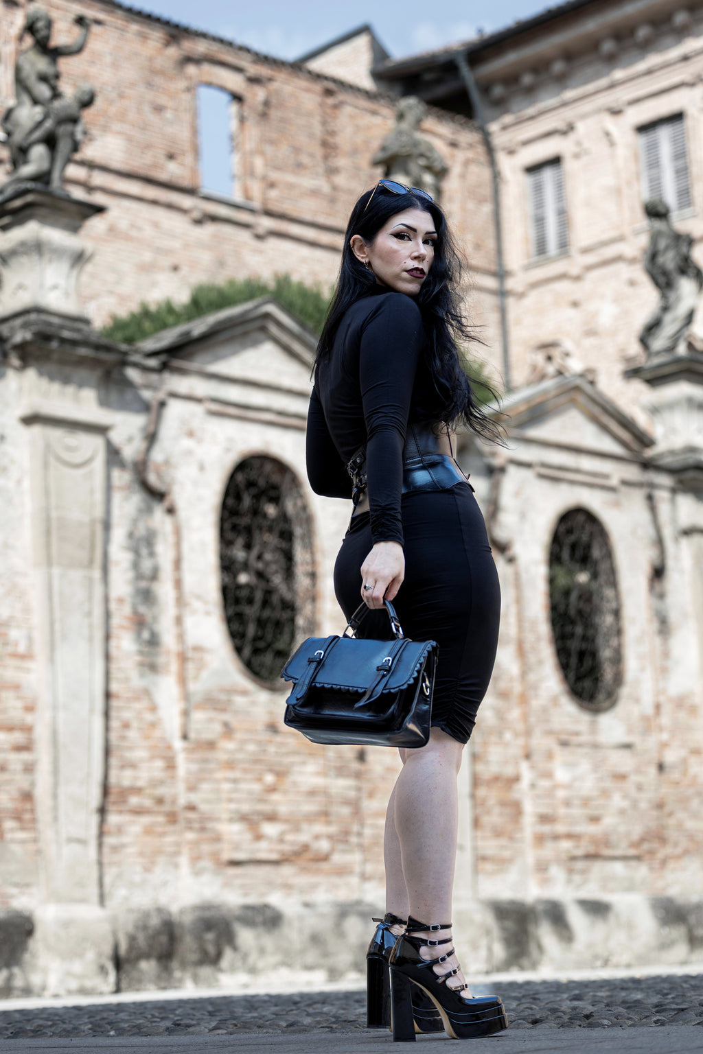 Necessary Evil Nyx Goth Midi Dress
