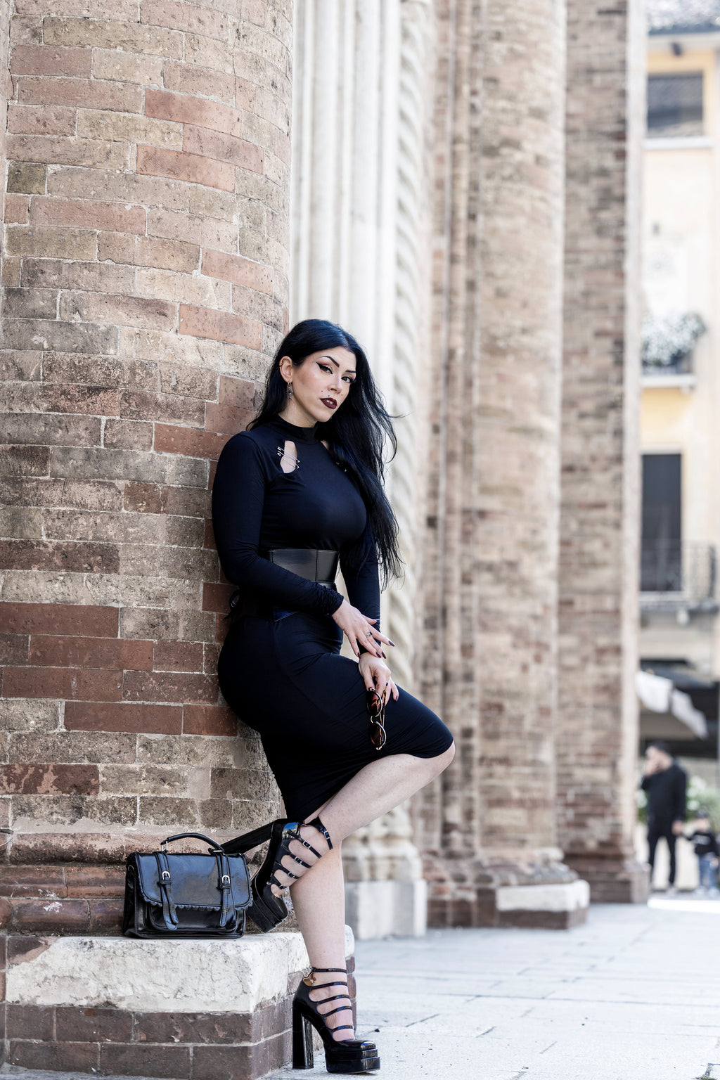 Necessary Evil Nyx Goth Midi Dress