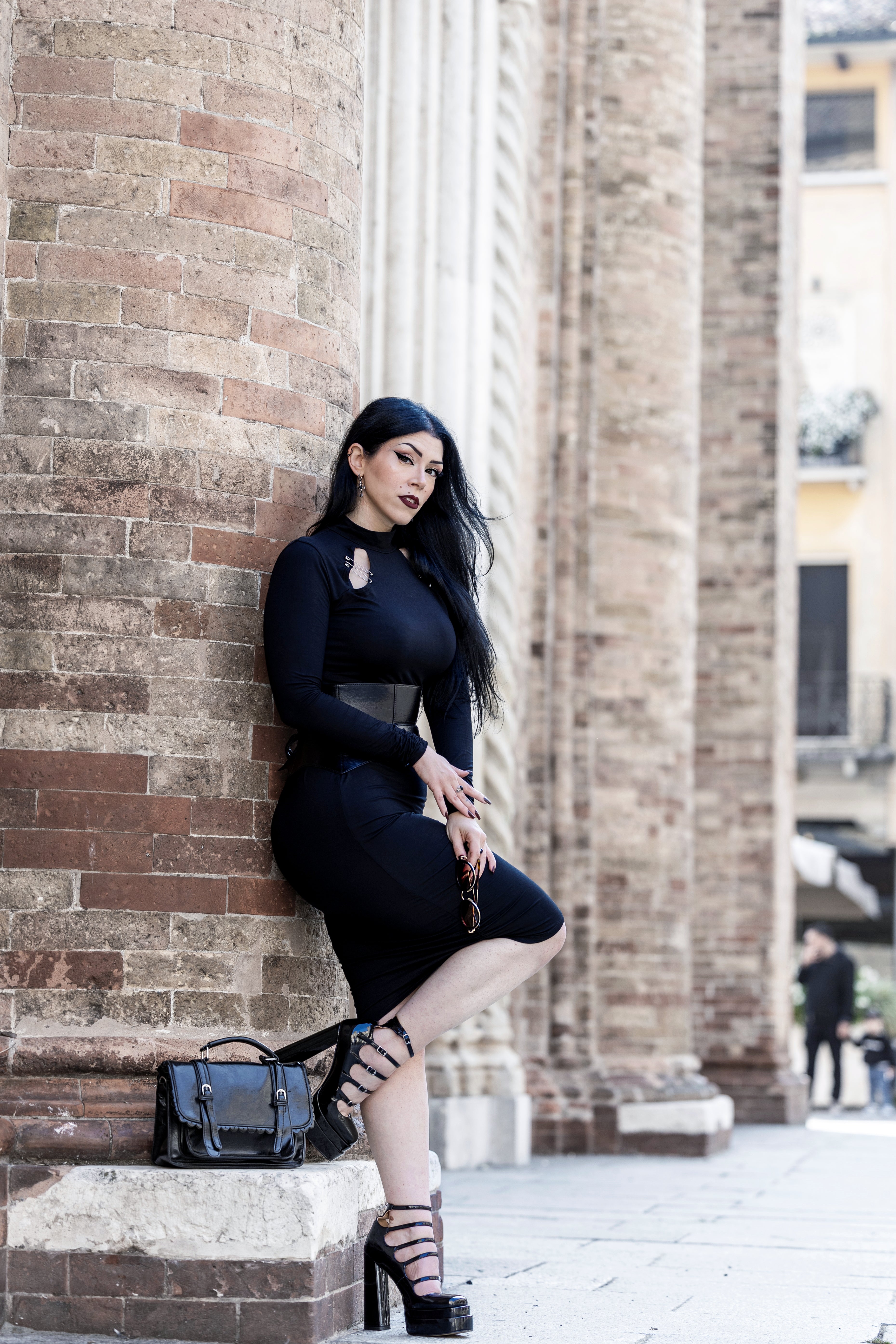 Necessary Evil Nyx Goth Midi Dress