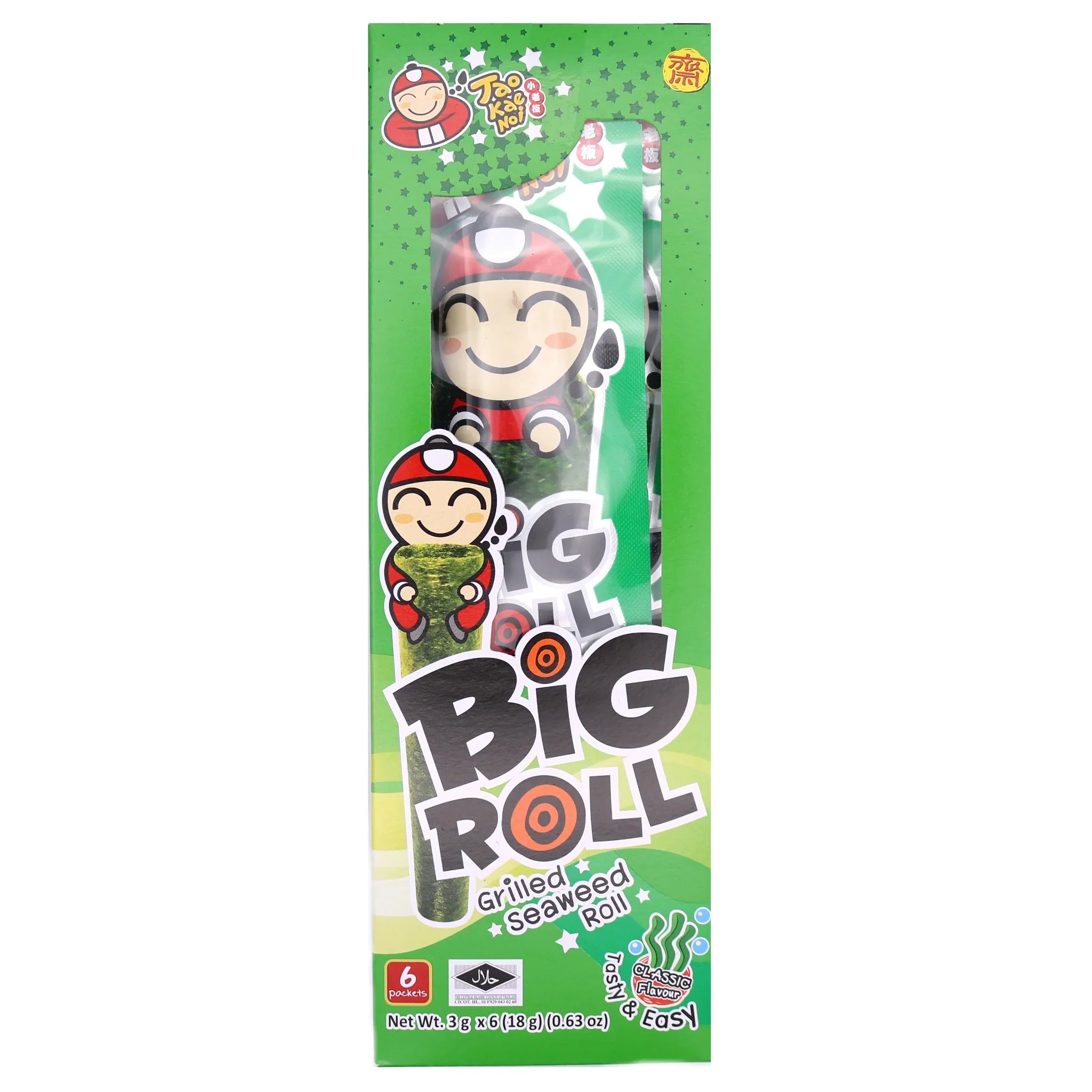 TAO KAE NOI Grilled Seaweed Roll Classic Flavour 18g