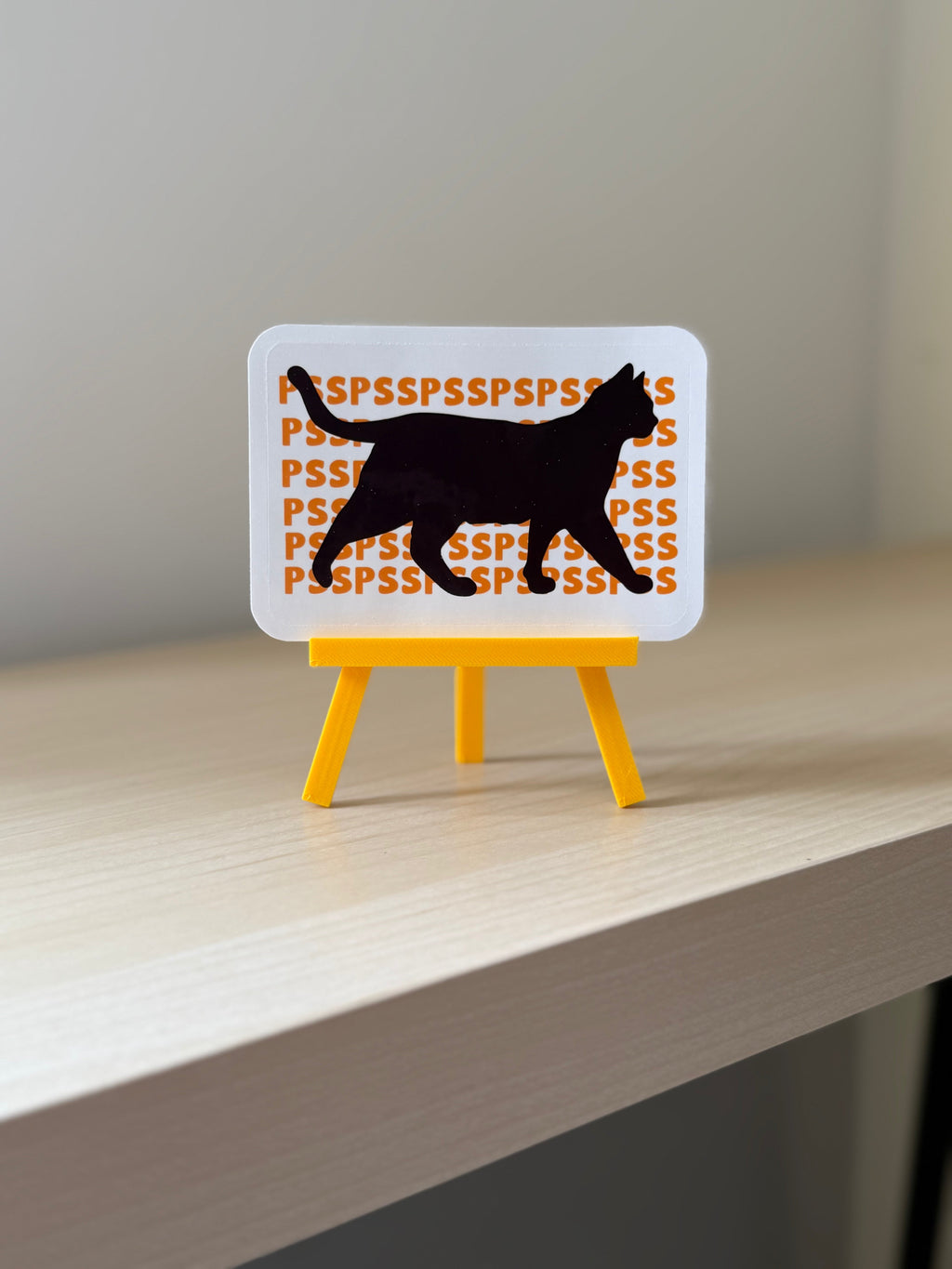 Psspsspss Sticker | Funny Cat Person Vinyl Sticker