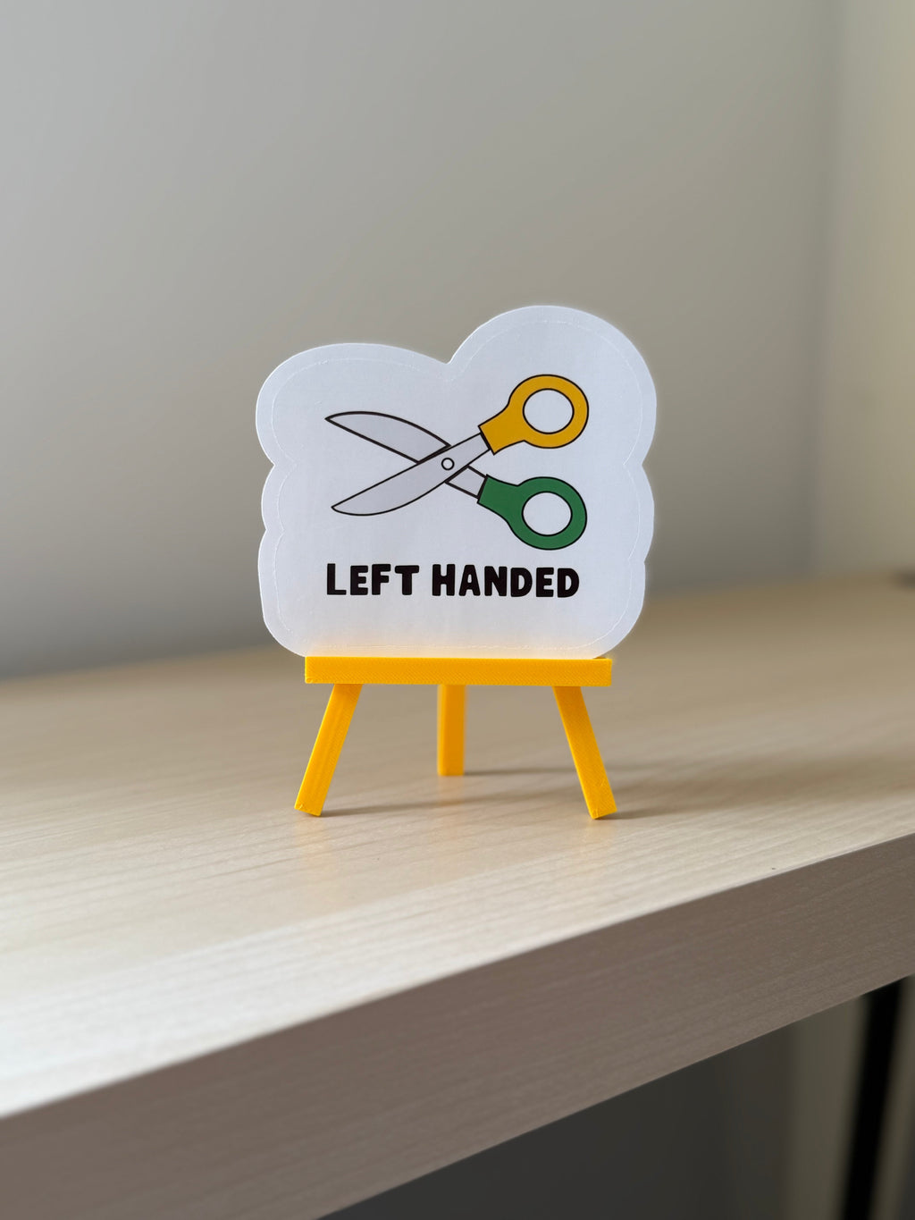 Left Handed Scissors Sticker | Funny Lefty Vinyl Sticker | Gift
