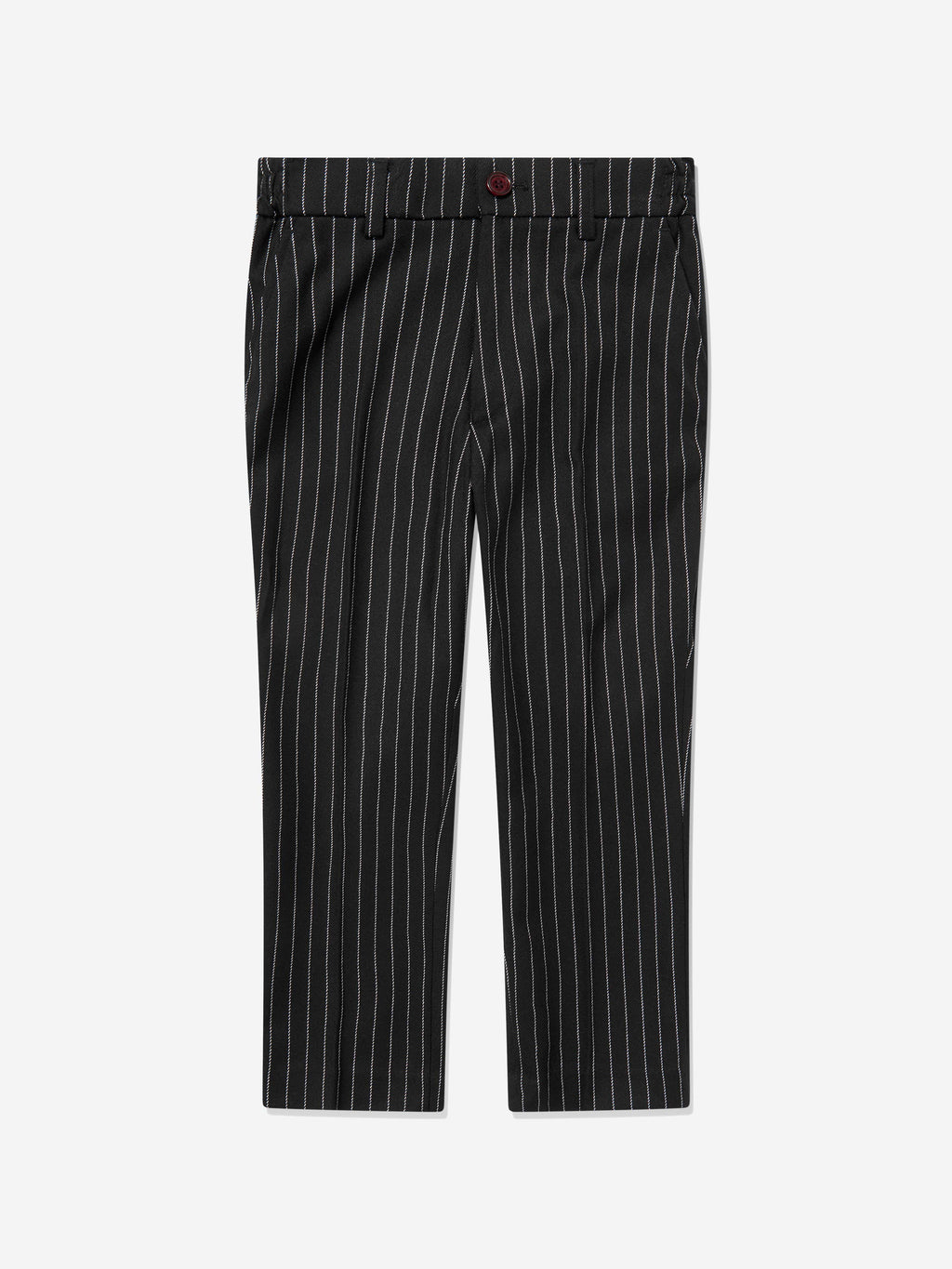 SUITLAB London Boys Striped 3 Piece Suit Set in Black