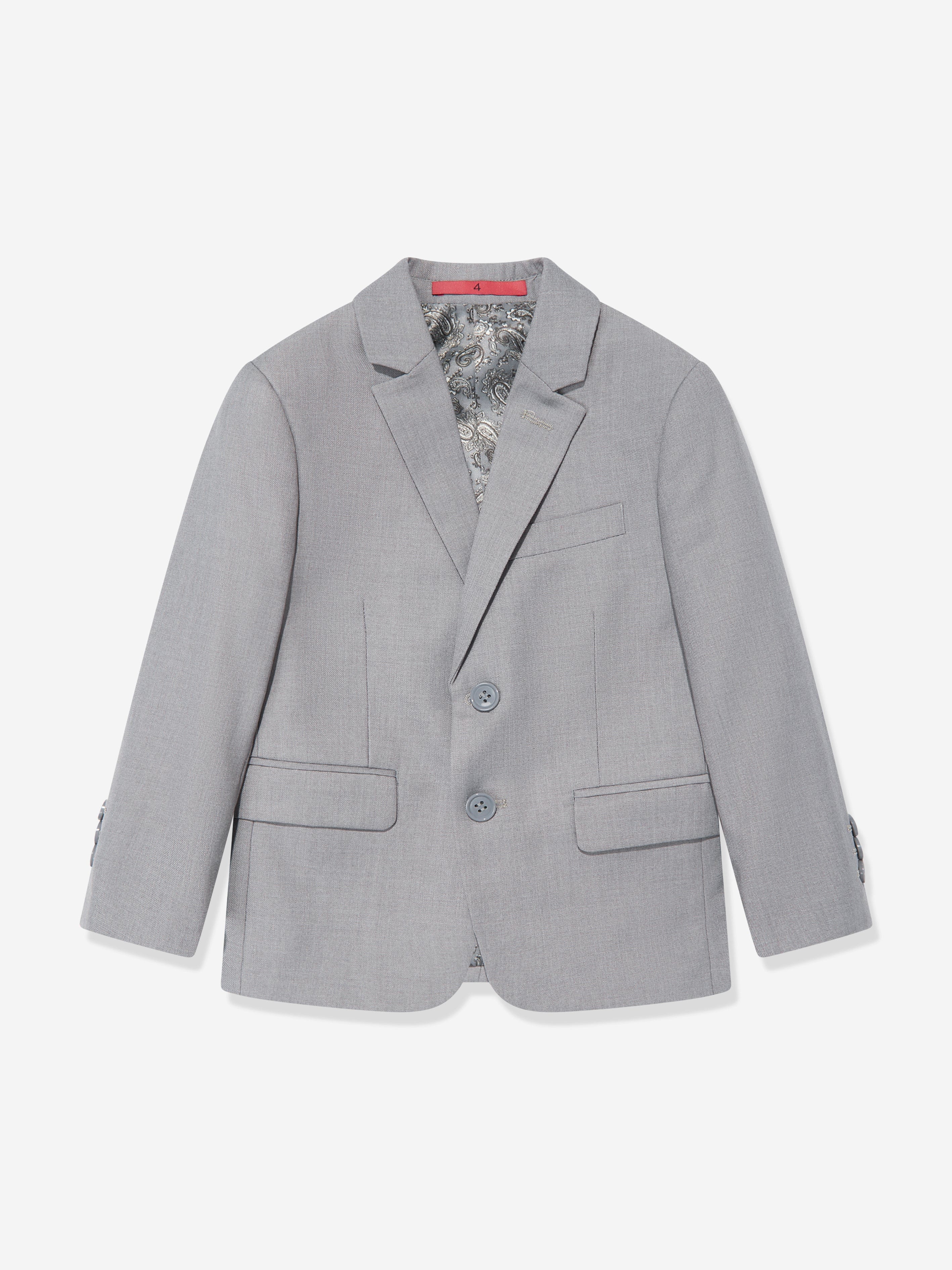 SUITLAB London Boys 7 Piece Suit Set in Grey