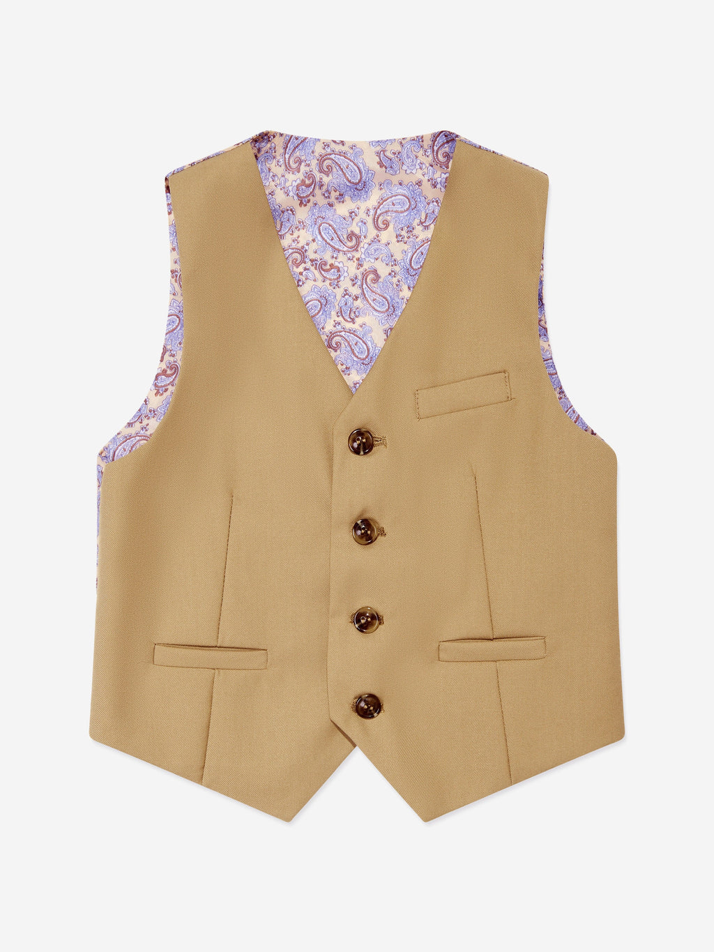 SUITLAB London Boys 7 Piece Suit Set in Beige