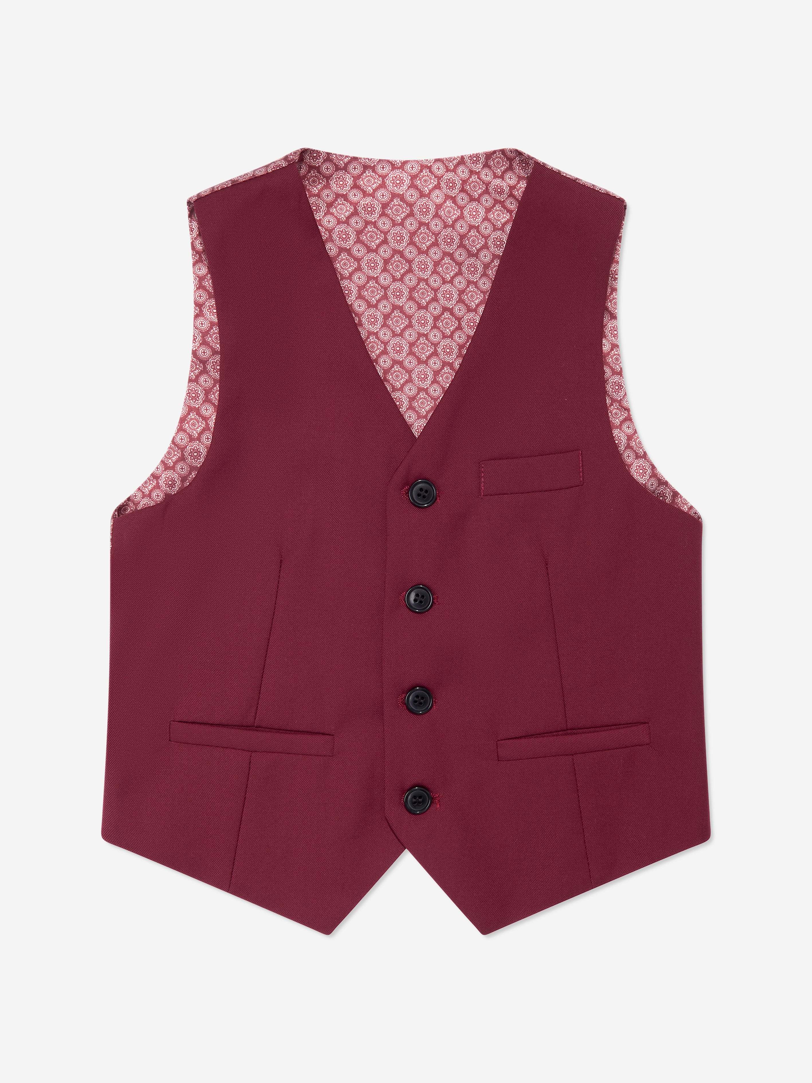 SUITLAB London Boys 7 Piece Suit Set in Red