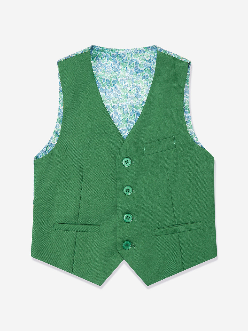 SUITLAB London Boys 7 Piece Suit Set in Green