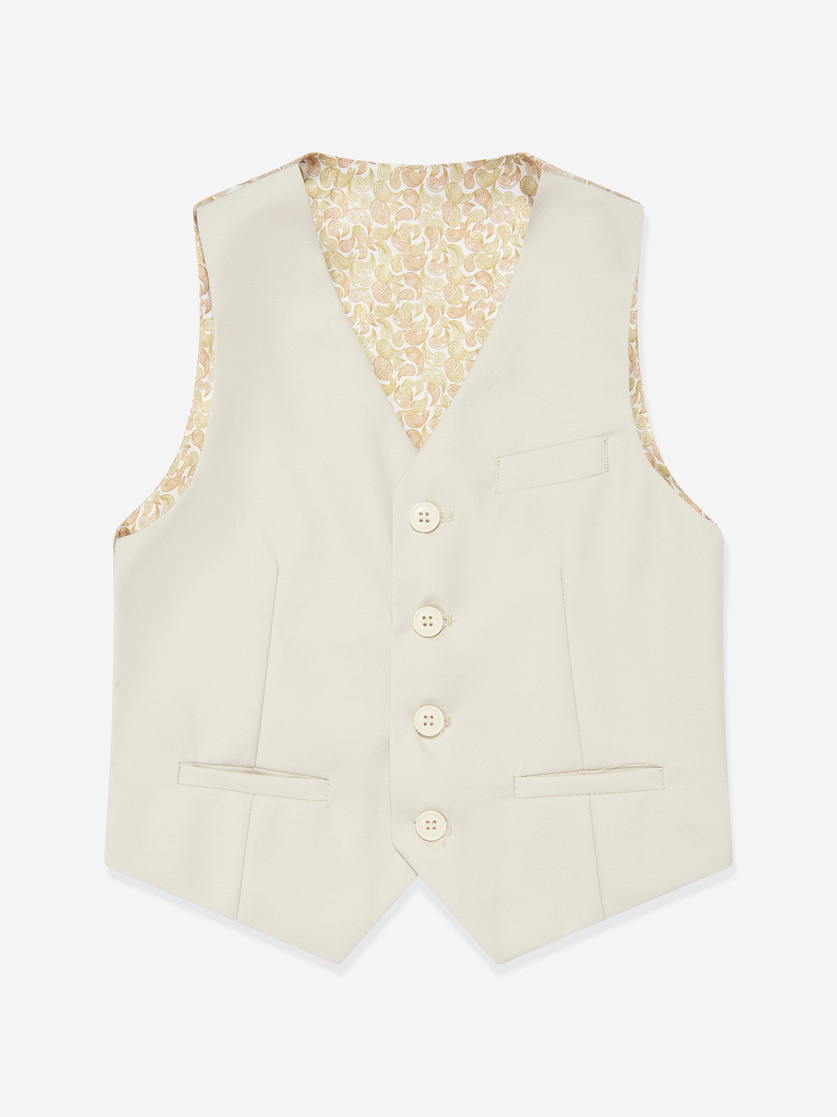 SUITLAB London Boys 7 Piece Suit Set in Beige