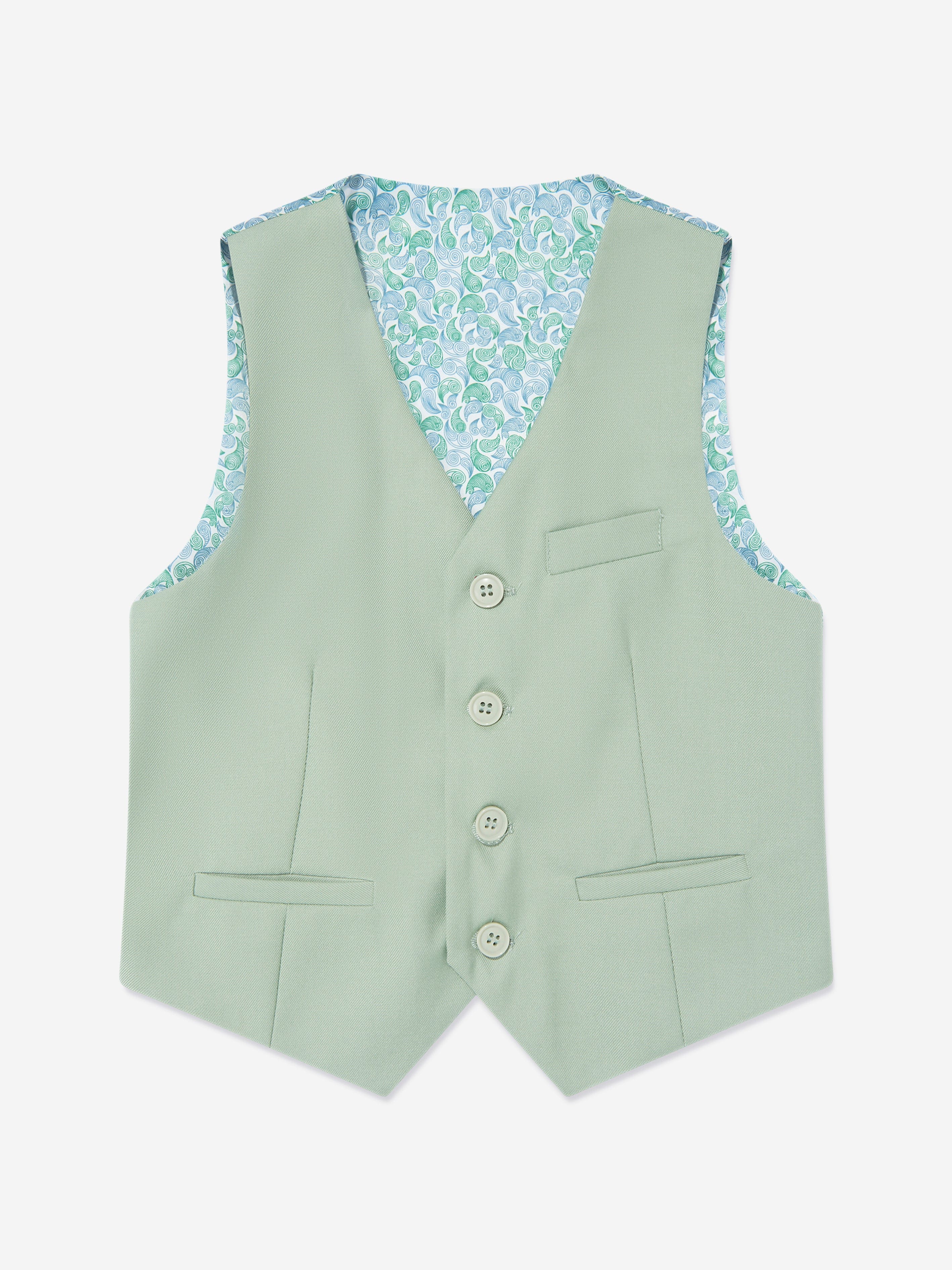 SUITLAB London Boys 7 Piece Suit Set in Green