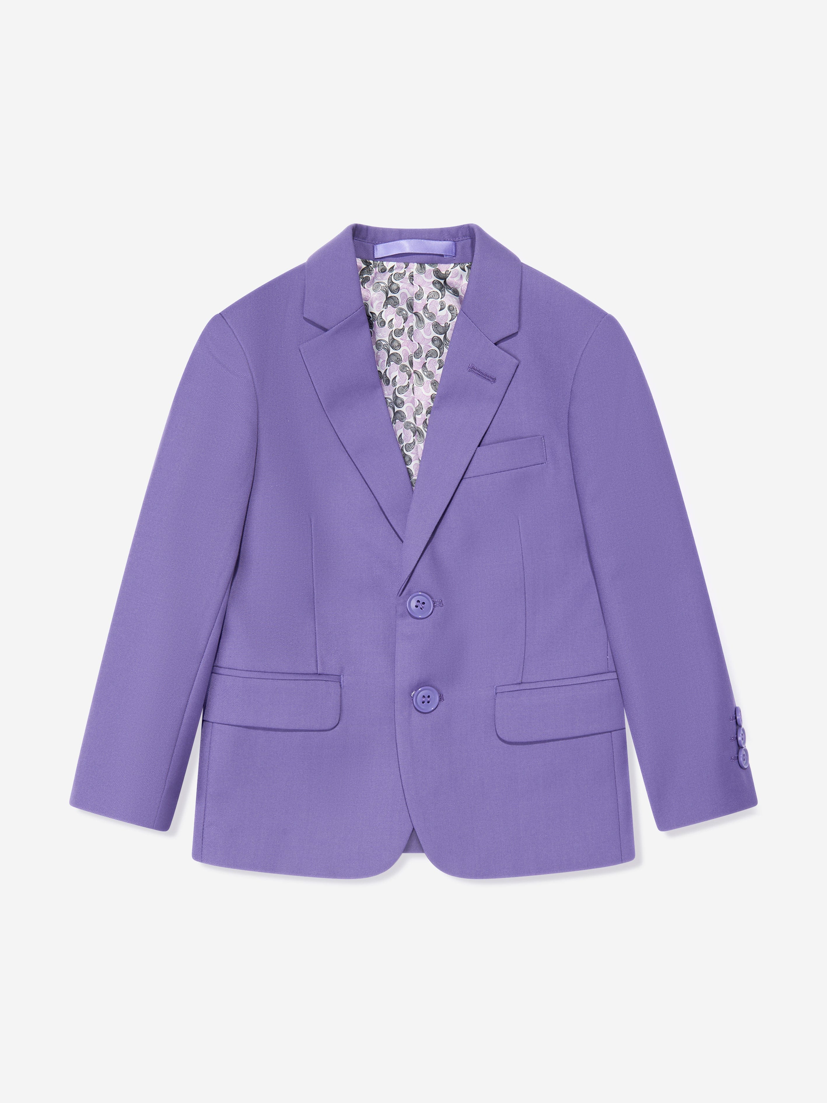 SUITLAB London Boys 7 Piece Suit Set in Purple