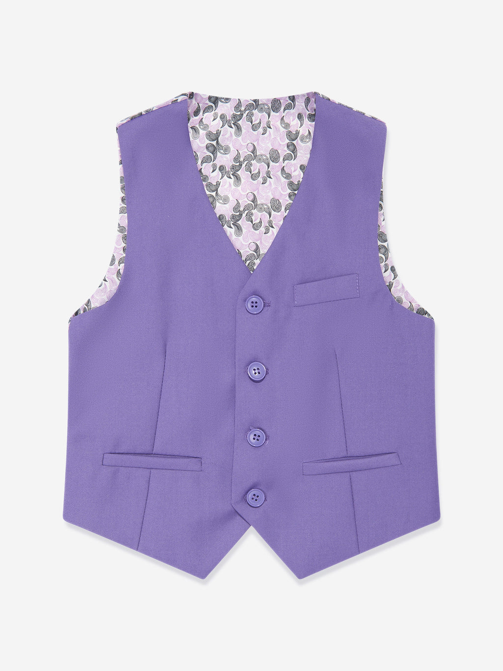 SUITLAB London Boys 7 Piece Suit Set in Purple