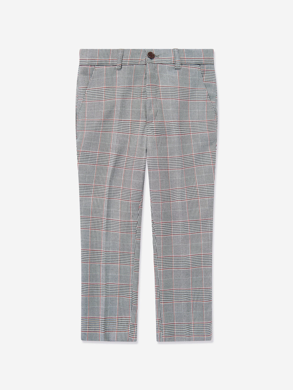 SUITLAB London Boys Checked 3 Piece Suit Set in Grey