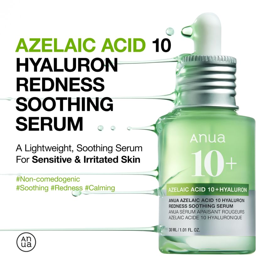 ANUA Azelaic Acid 10 Hyaluron Redness Soothing Serum 30ml