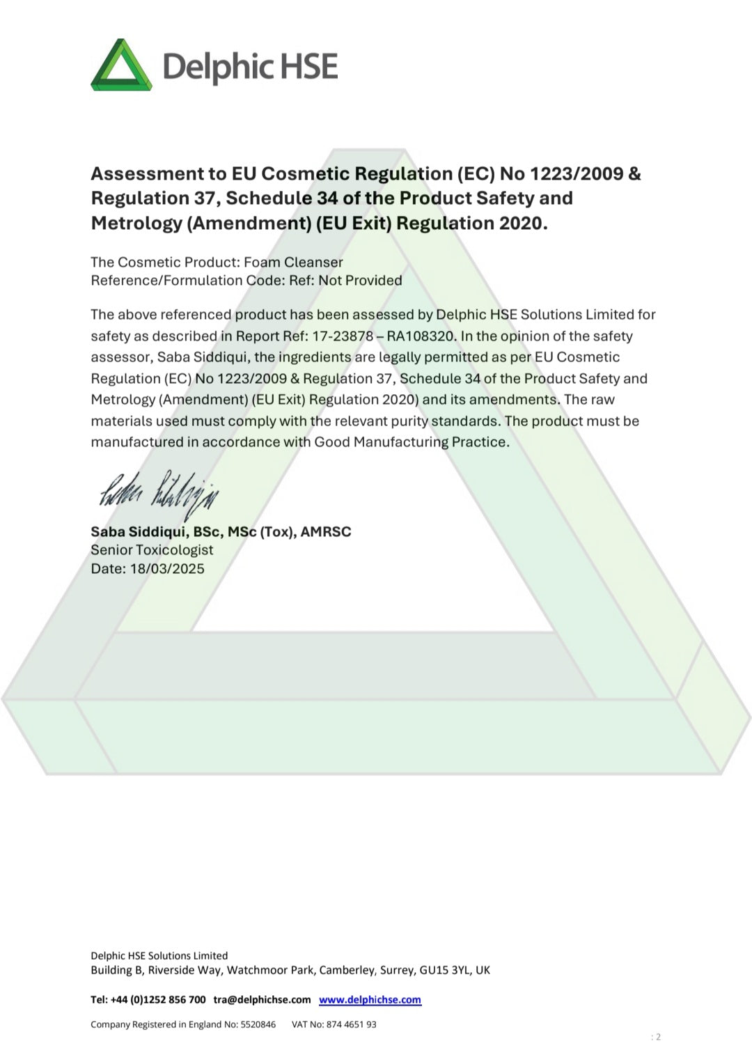 Retention Trio Cosmetic Grade
