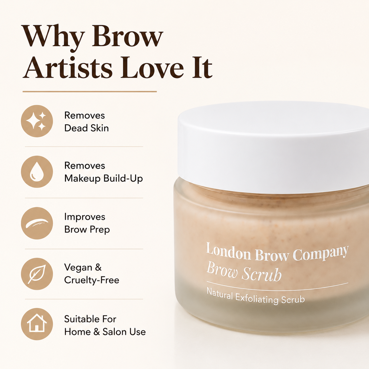 Exfoliating Brow Scrub – Natural Pre-Treatment for Henna & Tint