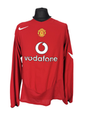 2004-06 Manchester United L/S Home - Size XL (L Fit) - Solskjaer 20