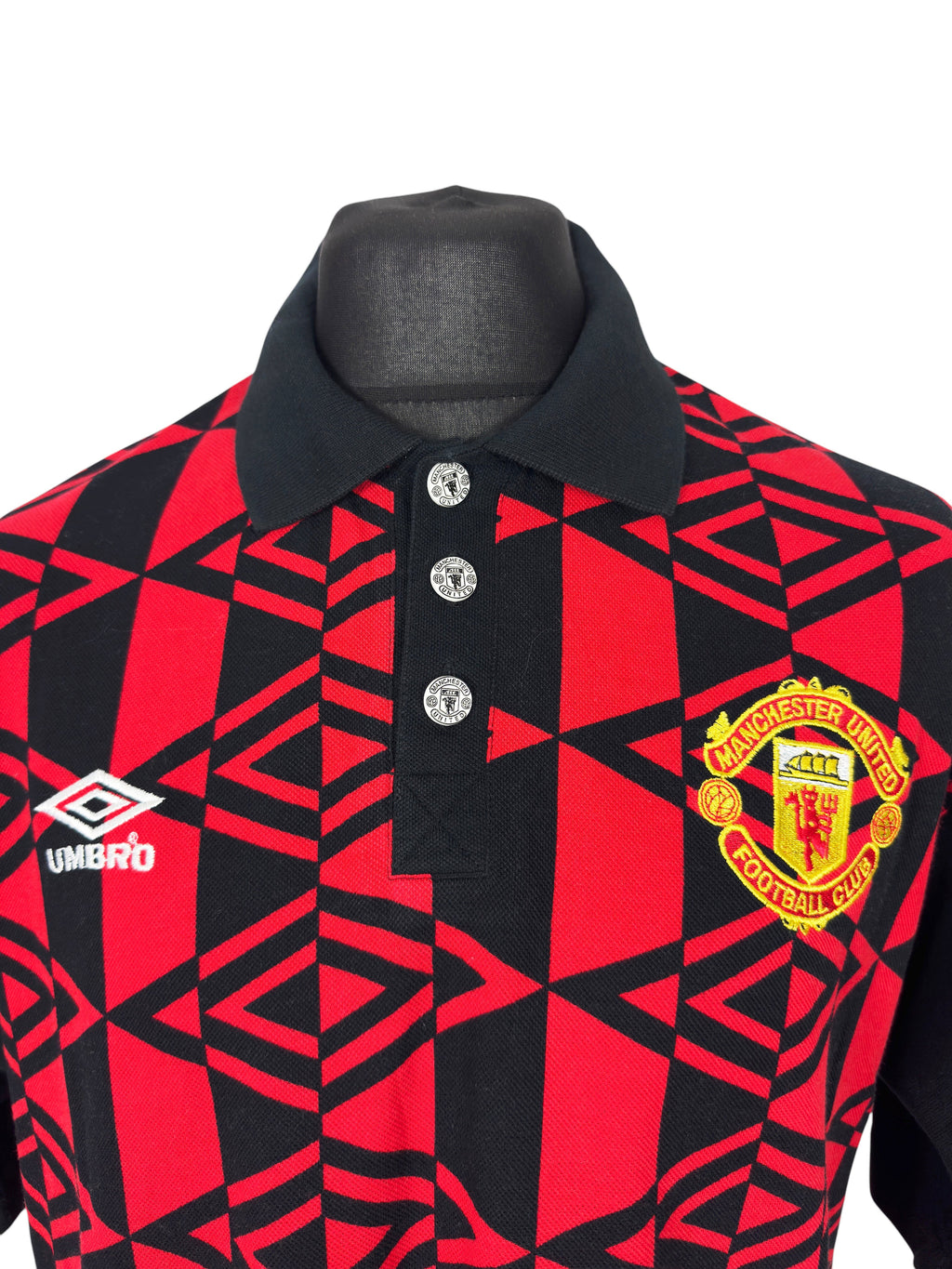 1996-97 Manchester United Polo - Size XL (L Fit)