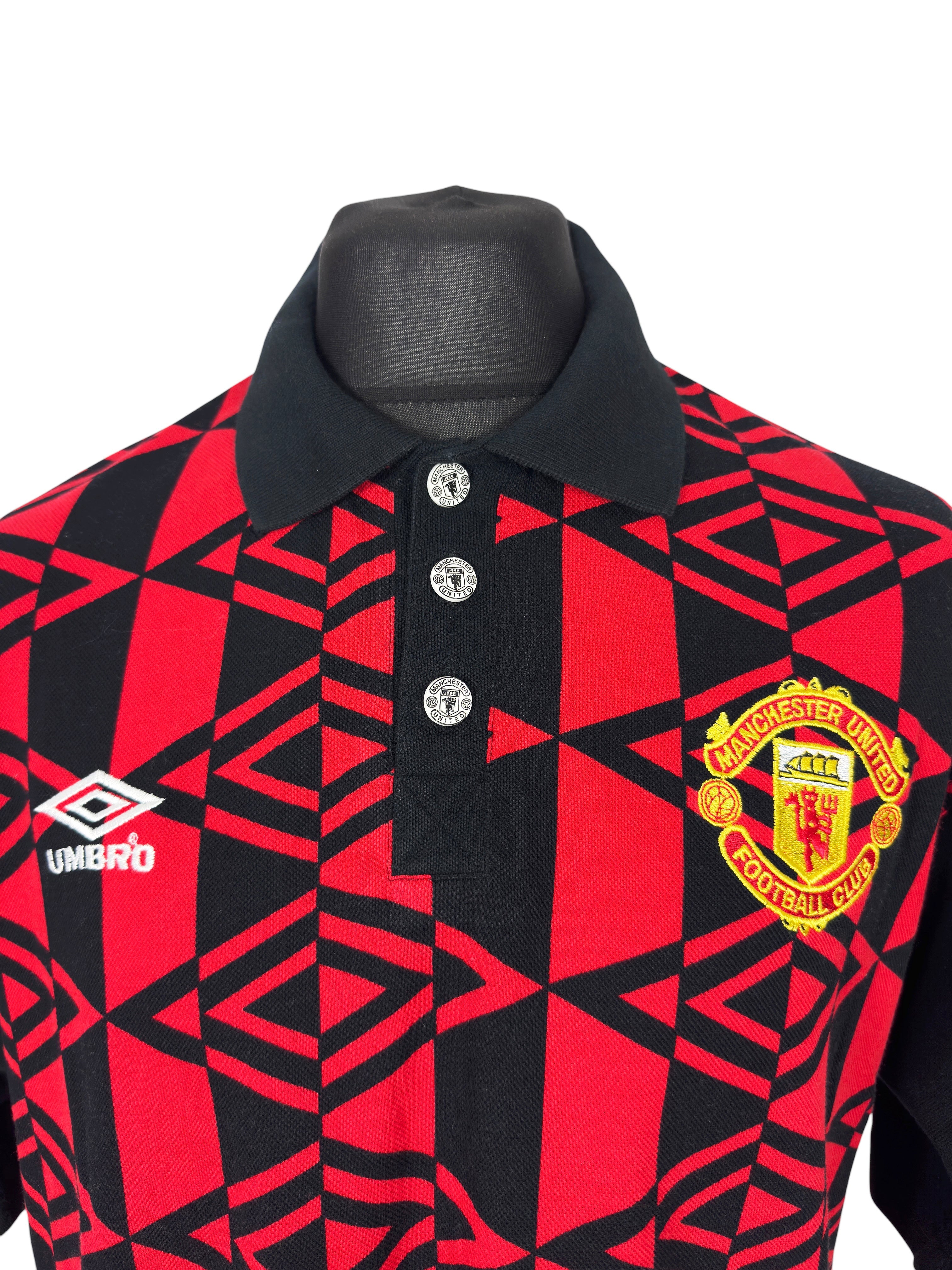 1996-97 Manchester United Polo - Size XL (L Fit)