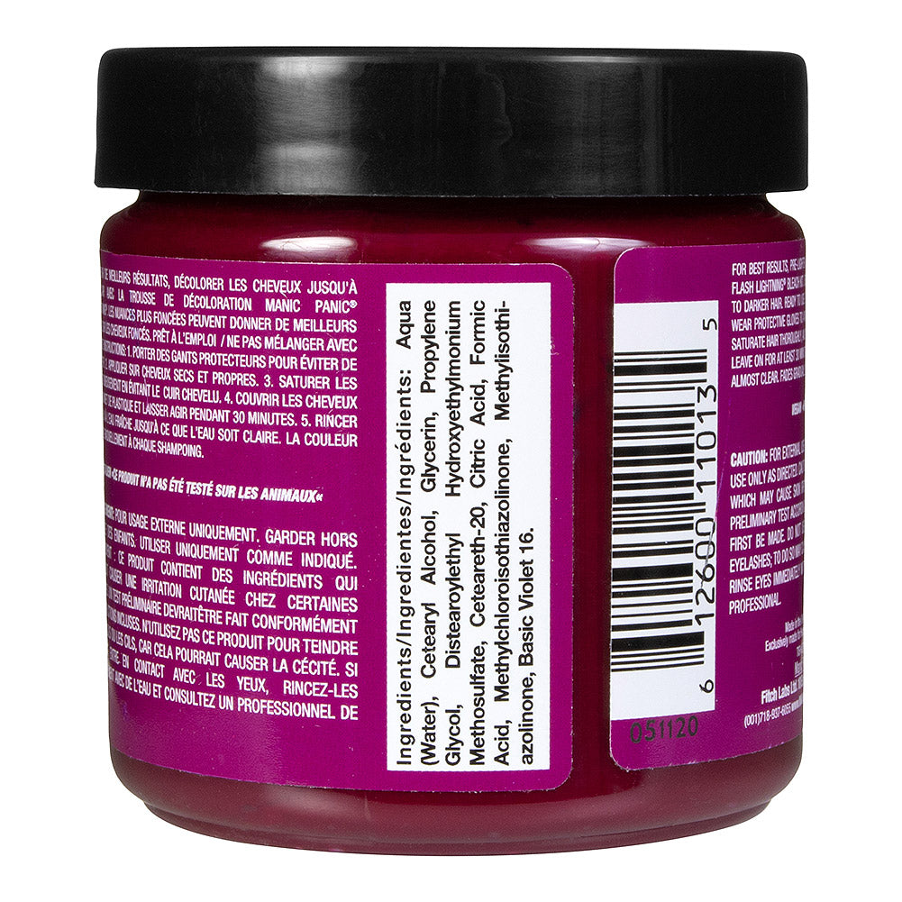 Manic Panic Fuschia Shock Semi-Permanent Hair Dye - Vibrant Hot Pink Fuchsia Vegan