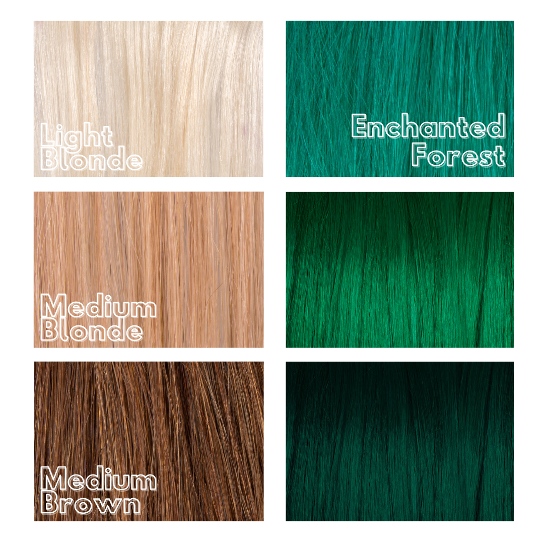 Manic Panic Enchanted Forest Semi-Permanent Hair Dye - Vibrant Bright Green Vegan