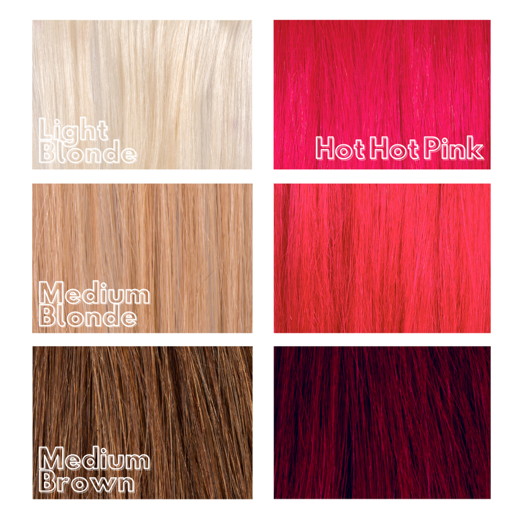 Manic Panic Hot Hot Pink Semi-Permanent Hair Dye - Ultra Bright Magenta Pink UV Reactive Vegan