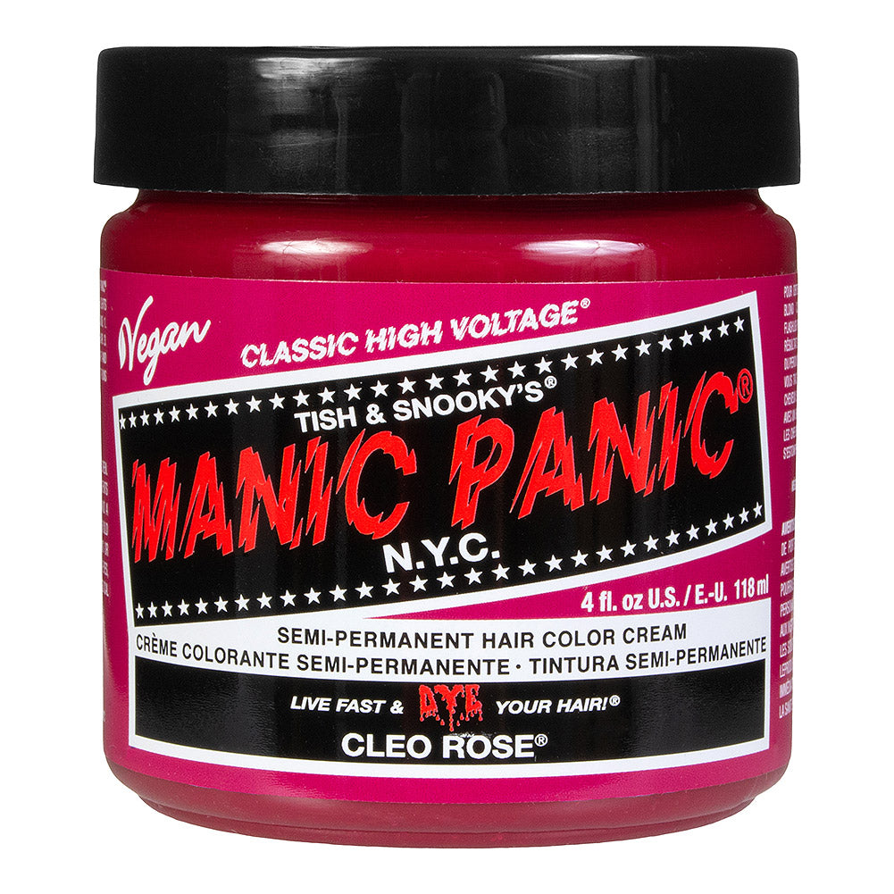 Manic Panic Cleo Rose Semi-Permanent Hair Dye - Vibrant Rose Pink Vegan