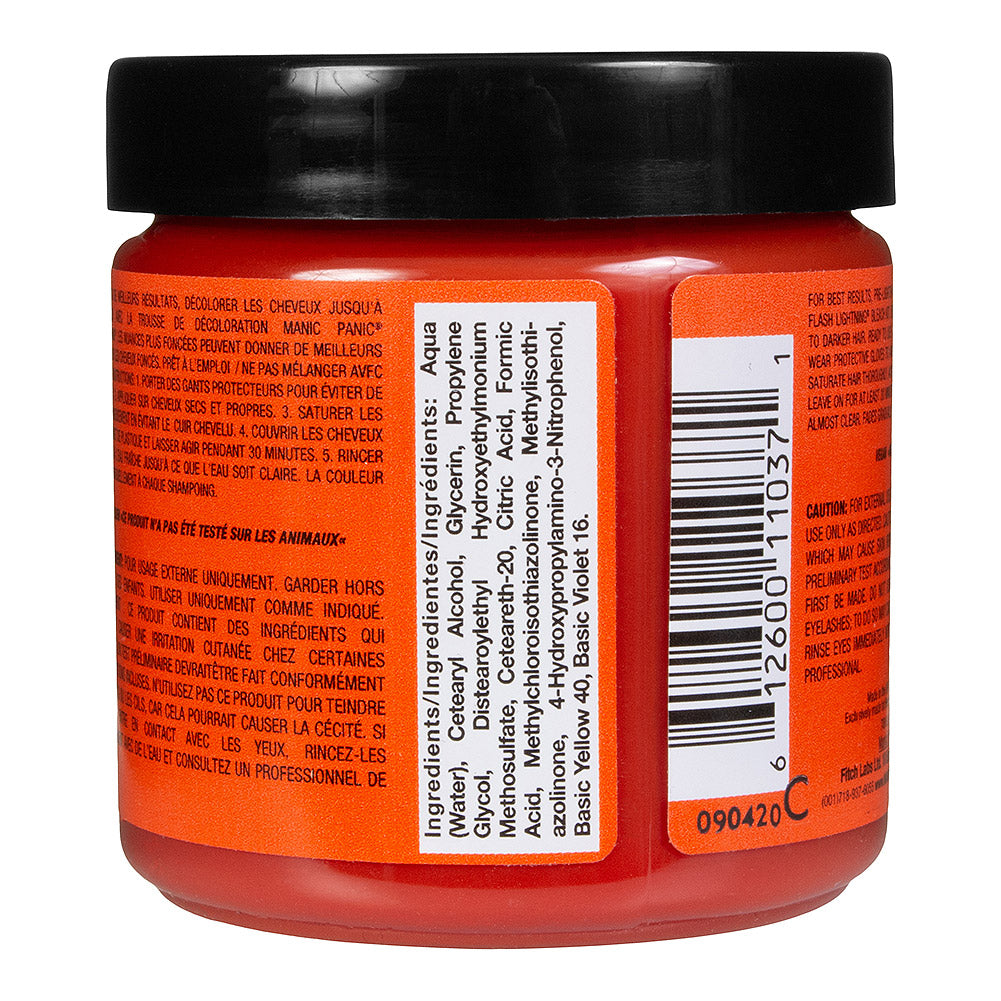 Manic Panic Electric Tiger Lily Semi-Permanent Hair Dye - Vibrant Orange Vegan