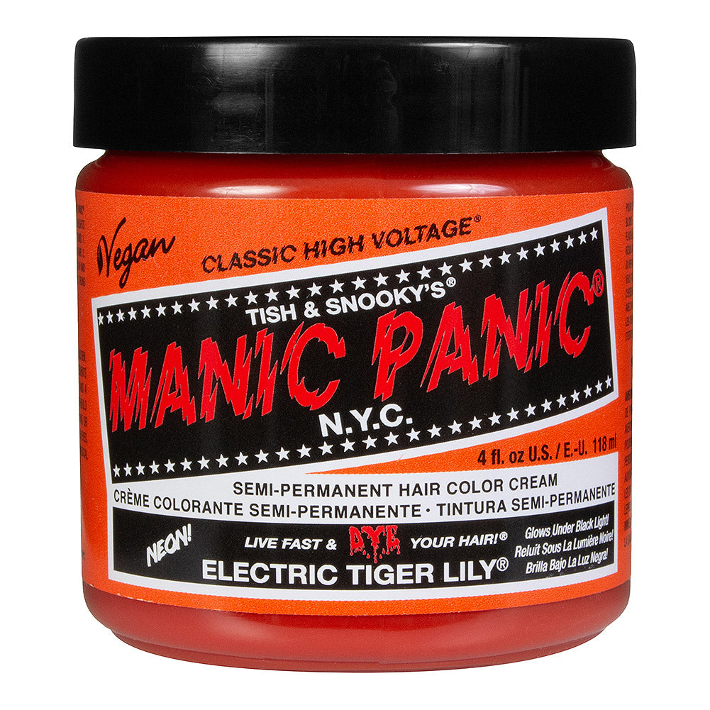Manic Panic Electric Tiger Lily Semi-Permanent Hair Dye - Vibrant Orange Vegan