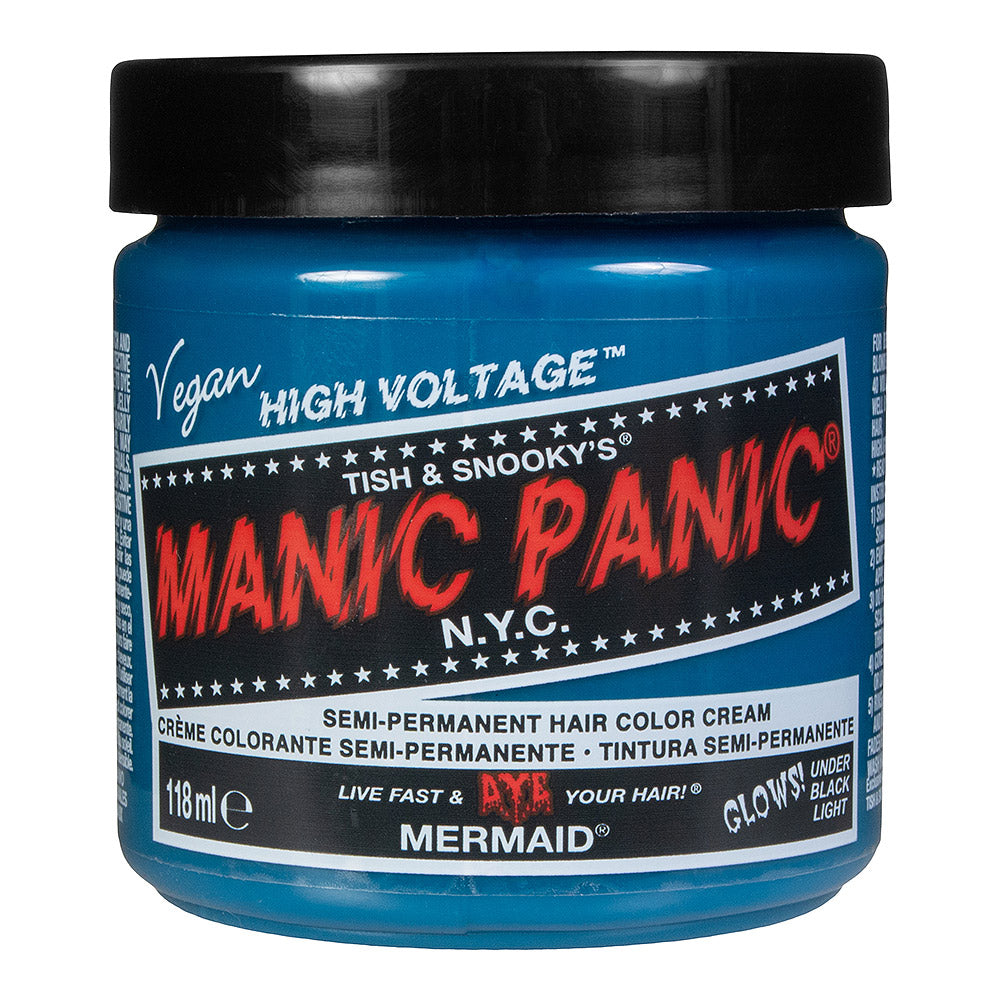 Manic Panic Mermaid Semi-Permanent Hair Dye - Vibrant Ocean Teal Blue Green Vegan