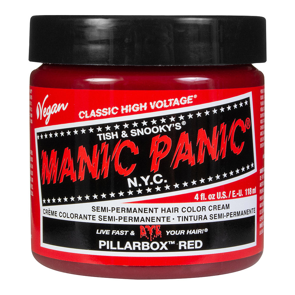 Manic Panic Pillarbox Red Semi-Permanent Hair Dye - Bright True Red Vegan