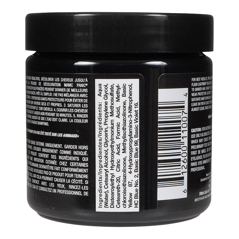 Manic Panic Raven Semi-Permanent Hair Dye - Deep Black Intense Colour Vegan