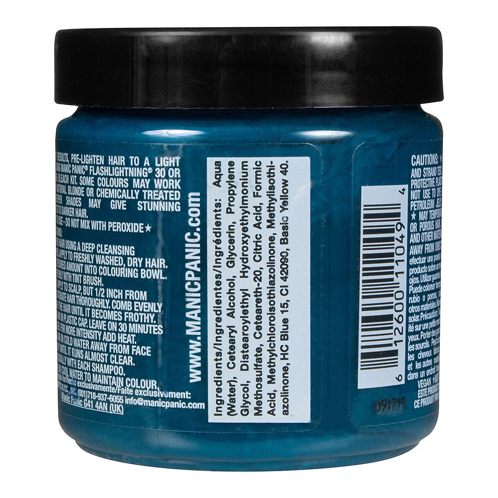 Manic Panic Siren Song Semi-Permanent Hair Dye - Vibrant Teal Blue Green Vegan