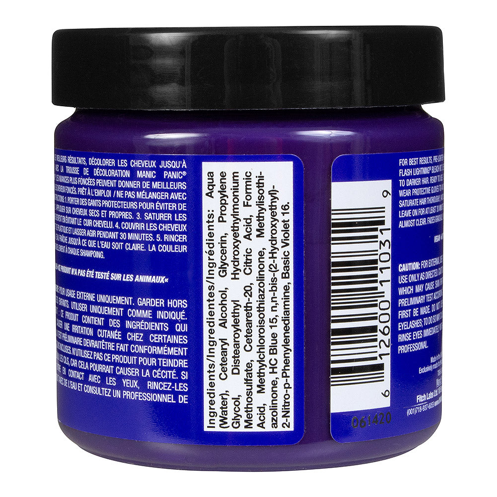 Manic Panic Ultra Violet Blue Semi-Permanent Hair Dye - Deep Blue Purple Vegan